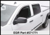 EGR 571771 SlimLine In-Channel WindowVisors Set of 4