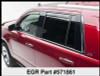 EGR 571861 SlimLine In-Channel WindowVisors Set of 4 Fits 15-21 Tahoe Yukon