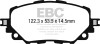 EBC Brakes UD1903 Ultimax  Brake Pads Fits 15-23 124 Spider MX-5 Miata MX5 Miata