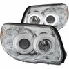 ANZO For 2006-2009 Toyota 4Runner Projector Headlights w/ Halo Chrome