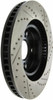 StopTech 127.44146R Sport Cross-Drilled And Slotted Disc Brake Rotor