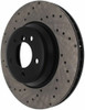 StopTech 128.34093R Sport Cross-Drilled Disc Brake Rotor