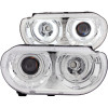 Anzo USA 121307 Projector Headlight Set w/Halo Fits 08-14 Challenger