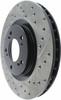 StopTech 127.40048L Sport Cross-Drilled And Slotted Disc Brake Rotor Fits S2000