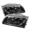 Spyder Auto 5030351 DRL LED Projector Headlights Fits 00-03 S40