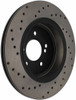 StopTech 128.34054L Sport Cross-Drilled Disc Brake Rotor Fits 00-06 M3 M5