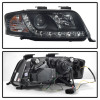 Spyder Auto 5008657 DRL LED Projector Headlights Fits 02-04 A6 A6 Quattro