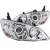 Anzo USA 121060 Projector Headlight Set w/Halo Fits 04-05 Civic
