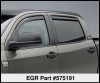 EGR 575191 SlimLine In-Channel WindowVisors Set of 4 Fits 07-21 Tundra