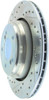 StopTech 227.34054R Select Sport Cross-Drilled And Slotted Disc Brake Rotor