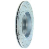StopTech 227.34054R Select Sport Cross-Drilled And Slotted Disc Brake Rotor