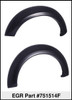 EGR 751514F Rugged Look Fender Flare Set of 2 Fits 07-13 Sierra 1500