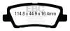 EBC Brakes UD1659 Ultimax  Brake Pads Fits 13-18 ATS