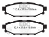 EBC Brakes DP41584R Yellowstuff Street And Track Brake Pads