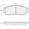 StopTech 308.15210 StopTech Street Brake Pads Fits 11-20 Crosstour Odyssey RDX