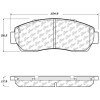 StopTech 308.15210 StopTech Street Brake Pads Fits 11-20 Crosstour Odyssey RDX
