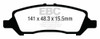 EBC Brakes UD1647 Ultimax  Brake Pads Fits 13-16 Dart