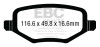 EBC Brakes UD1657 Ultimax  Brake Pads Fits C/V Grand Caravan Town & Country