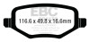EBC Brakes UD1657 Ultimax  Brake Pads Fits C/V Grand Caravan Town & Country