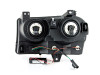 Anzo USA 121137 Crystal Headlight Set w/Halo Fits 05-10 300