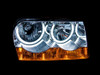 Anzo USA 121137 Crystal Headlight Set w/Halo Fits 05-10 300
