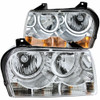 Anzo USA 121137 Crystal Headlight Set w/Halo Fits 05-10 300