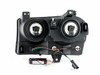Anzo USA 121137 Crystal Headlight Set w/Halo Fits 05-10 300