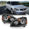 Anzo USA 121552 Crystal Headlight Set Fits 05-06 Altima