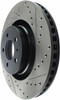 StopTech 127.61114L Sport Cross-Drilled And Slotted Disc Brake Rotor