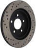 StopTech 128.61087R Sport Cross-Drilled Disc Brake Rotor Fits 05-14 Mustang