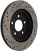StopTech 128.61087R Sport Cross-Drilled Disc Brake Rotor Fits 05-14 Mustang