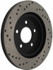 StopTech 128.61087R Sport Cross-Drilled Disc Brake Rotor Fits 05-14 Mustang