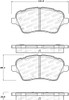 StopTech 308.17300 StopTech Street Brake Pads Fits 14-19 Fiesta