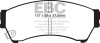 EBC DP21765 Greenstuff Brake Pad Sets- DP21765