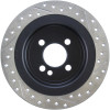 StopTech 127.34113R Sport Cross-Drilled And Slotted Disc Brake Rotor Fits Cooper