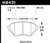 Hawk Performance HB431B.606 HPS 5.0 Disc Brake Pad Fits 01-05 Miata