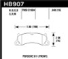 Hawk Performance HB907B.640 HPS 5.0 Disc Brake Pad Fits 12-16 911 Boxster