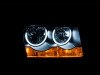 Anzo USA 121138 Crystal Headlight Set w/Halo Fits 05-10 300