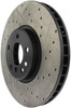 StopTech 127.34060L Sport Cross-Drilled And Slotted Disc Brake Rotor Fits X5