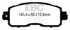 EBC Brakes UD1650 Ultimax  Brake Pads Fits 13-23 Altima LEAF