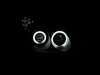 ANZO For 2002-2003 Lexus Es300 Projector Headlights w/ Halo Chrome (CCFL)