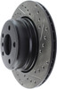 StopTech 127.34061L Sport Cross-Drilled And Slotted Disc Brake Rotor Fits X5