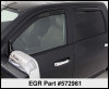 EGR 572961 SlimLine In-Channel WindowVisors Set of 4 Fits 19-21 1500