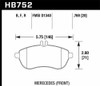 Hawk Performance HB752B.769 HPS 5.0 Disc Brake Pad Fits 13-15 C250 SLK250