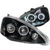 ANZO For 2005-2006 Acura Rsx Projector Headlights w/ Halo Black