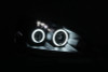 ANZO For 2005-2006 Acura Rsx Projector Headlights w/ Halo Black