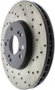 StopTech 128.40046L Sport Cross-Drilled Disc Brake Rotor