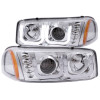 ANZO For 1999-2006 Gmc Sierra 1500 Projector Headlights w/ U-Bar Chrome