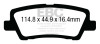 EBC Brakes DP33012C Redstuff Ceramic Low Dust Brake Pads Fits 13-18 ATS CTS