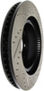 StopTech 127.44162R Select Sport Cross-Drilled And Slotted Disc Brake Rotor
